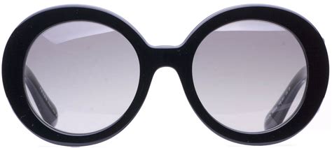 sunglasses-round prada baroque-edition spr-27ns-1ab3m1 black gray iridium|Prada PR 27NS .